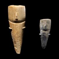 Two Coptic Bone Idols