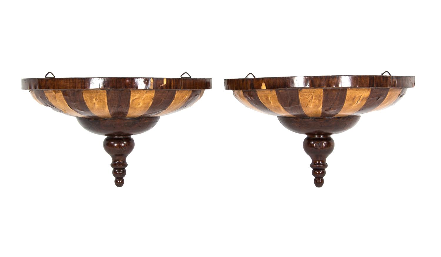A Pair of Regency Wall Brackets, EARLY 19TH CENTURY, Height 13 inches. — EARLY 19TH CENTURY,