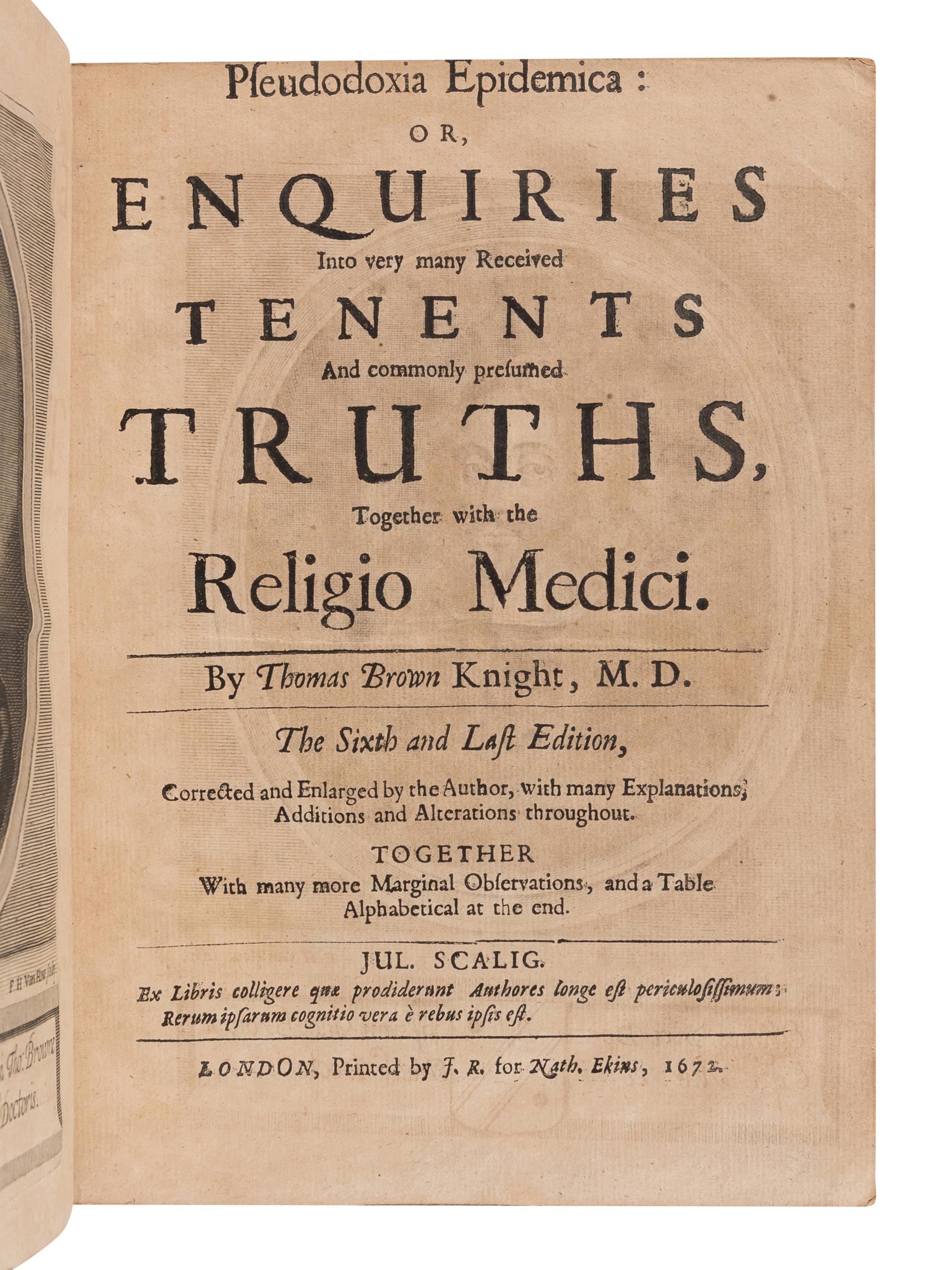 [SCIENTIFIC INQUIRY] -- A group of 2 works related to scientific inquiry, comprising:
