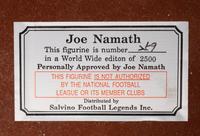 A Joe Namath Signed Autograph Salvino Figure,