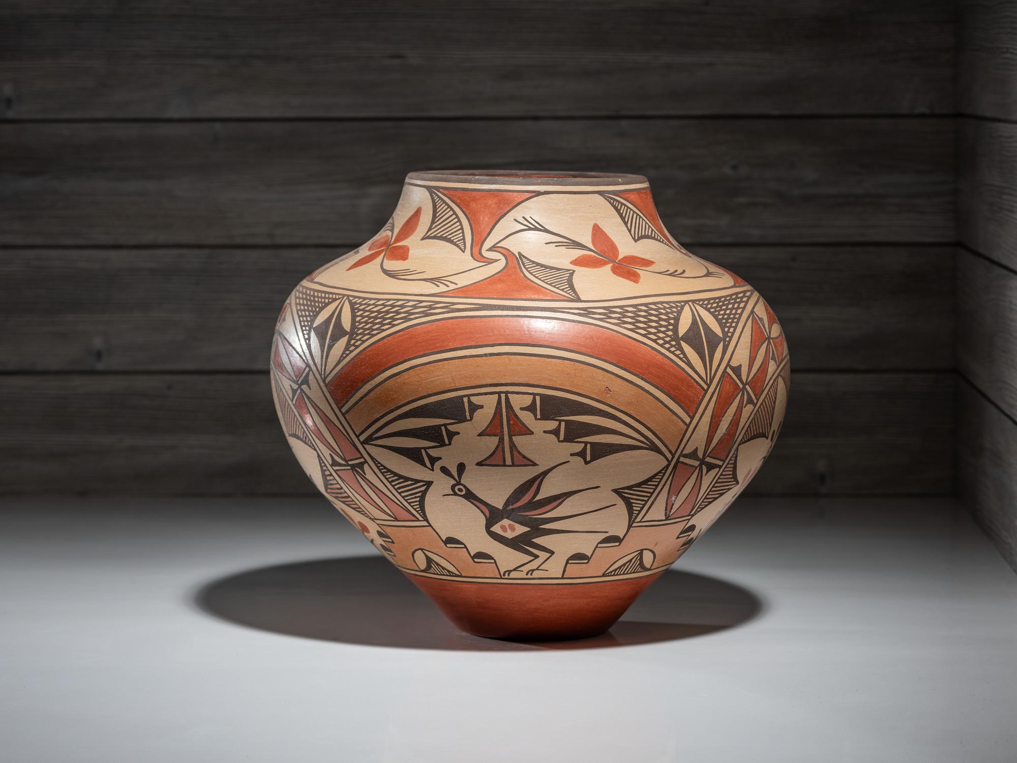 Four-Color Pottery Olla
