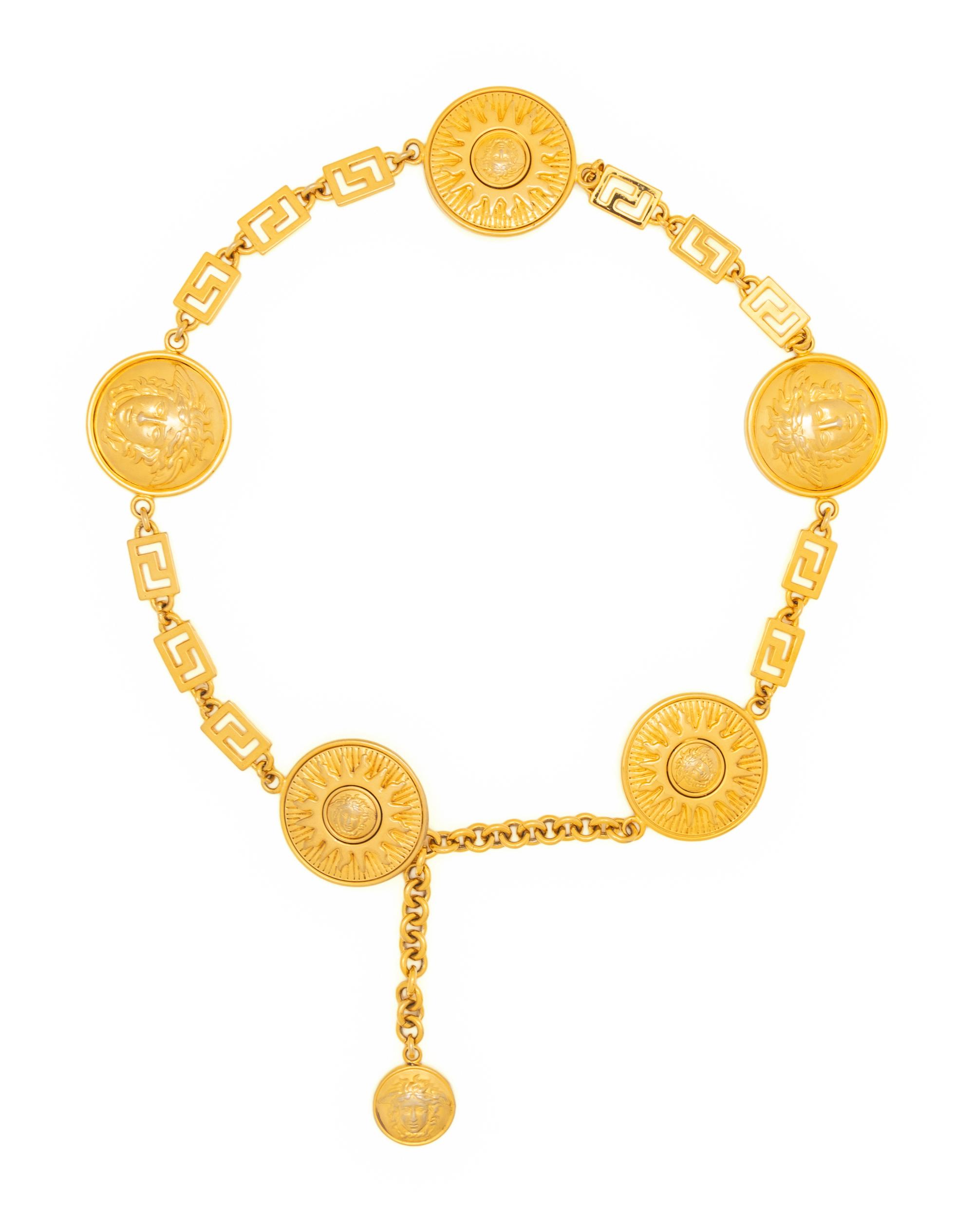 Gianni Versace Medusa Chain Belt, 1990s