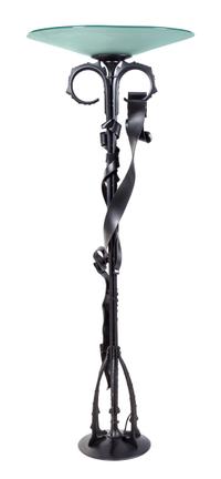 A Torchiere Floor Lamp, Albert Paley Height 74 1/2 inches.