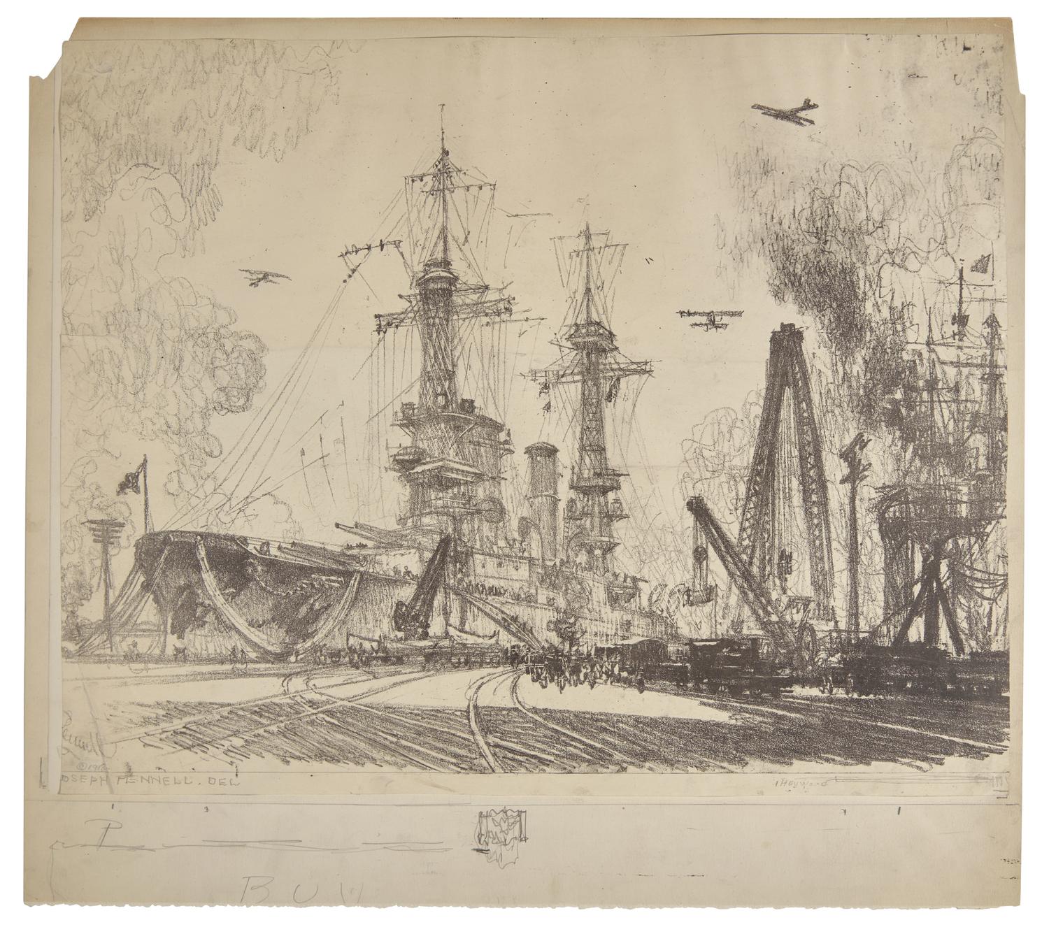 Six Works: Ready to Start, also known as Provide the Sinews of War (4); together with In Dry Dock; together with Building Submarine Chasers), 1917 (6)