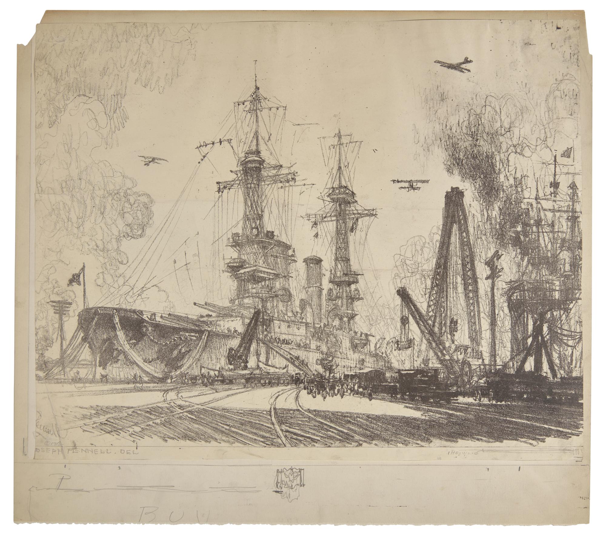 Six Works: Ready to Start, also known as Provide the Sinews of War (4); together with In Dry Dock; together with Building Submarine Chasers), 1917 (6)