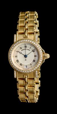 An 18 Karat Yellow Gold and Diamond Ref. 6293 "Horloger de la Marine" Wristwatch, Breguet,