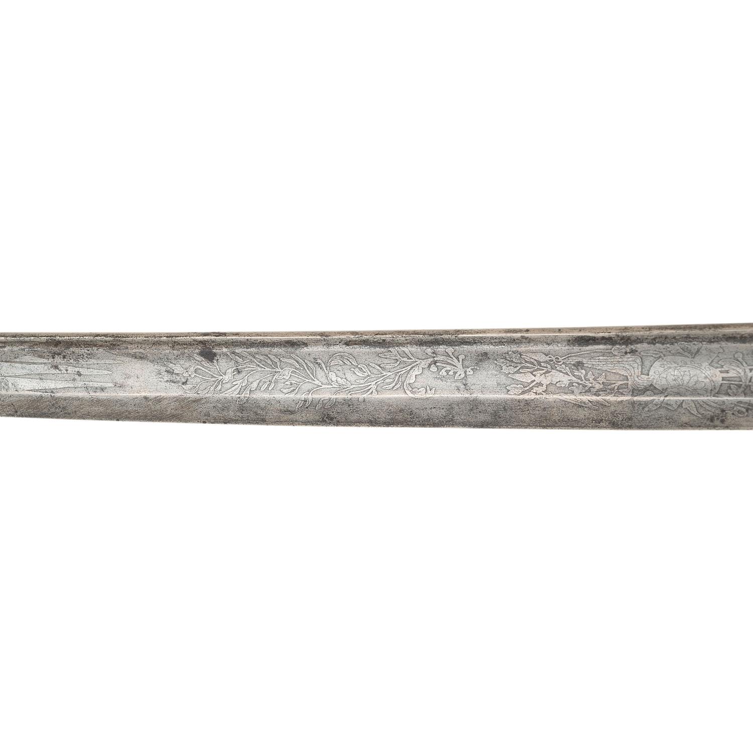 Roby Model 1850 Foot Officers Sword in 1850 Staff & Field Scabbard Presented to Lt. Col. Henry Merwin - 27th Connecticut Volunteers - KIA at Gettysburg