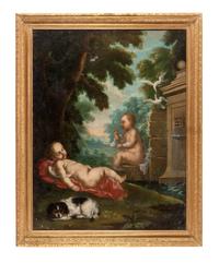 French School, (19th Century), Cherubs at Play and at Rest (two works)