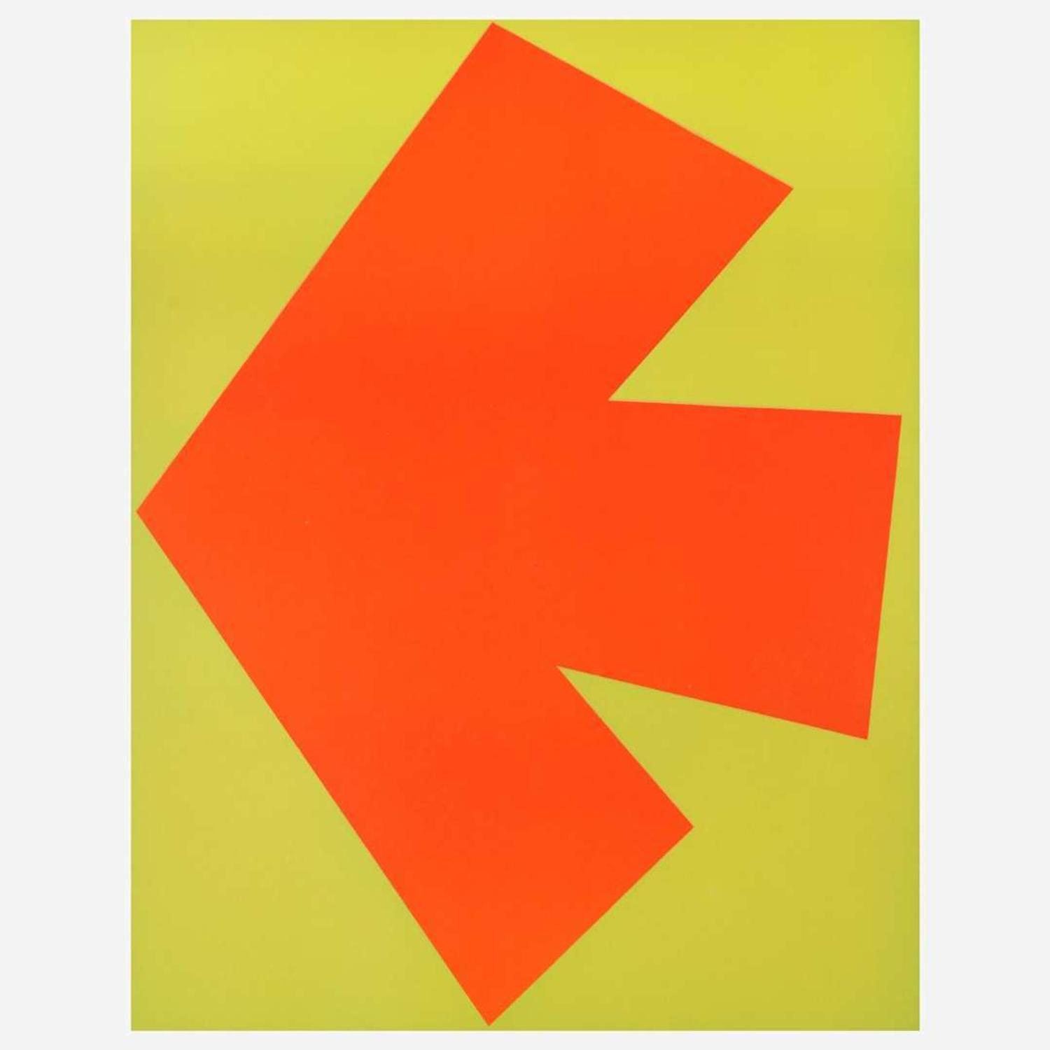 Ellsworth Kelly (American, 1923-2015) Orange over Green (Orange sur vert), from Suite of Twenty-Seven Color Lithographs