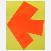 Ellsworth Kelly (American, 1923-2015) Orange over Green (Orange sur vert), from Suite of Twenty-Seven Color Lithographs