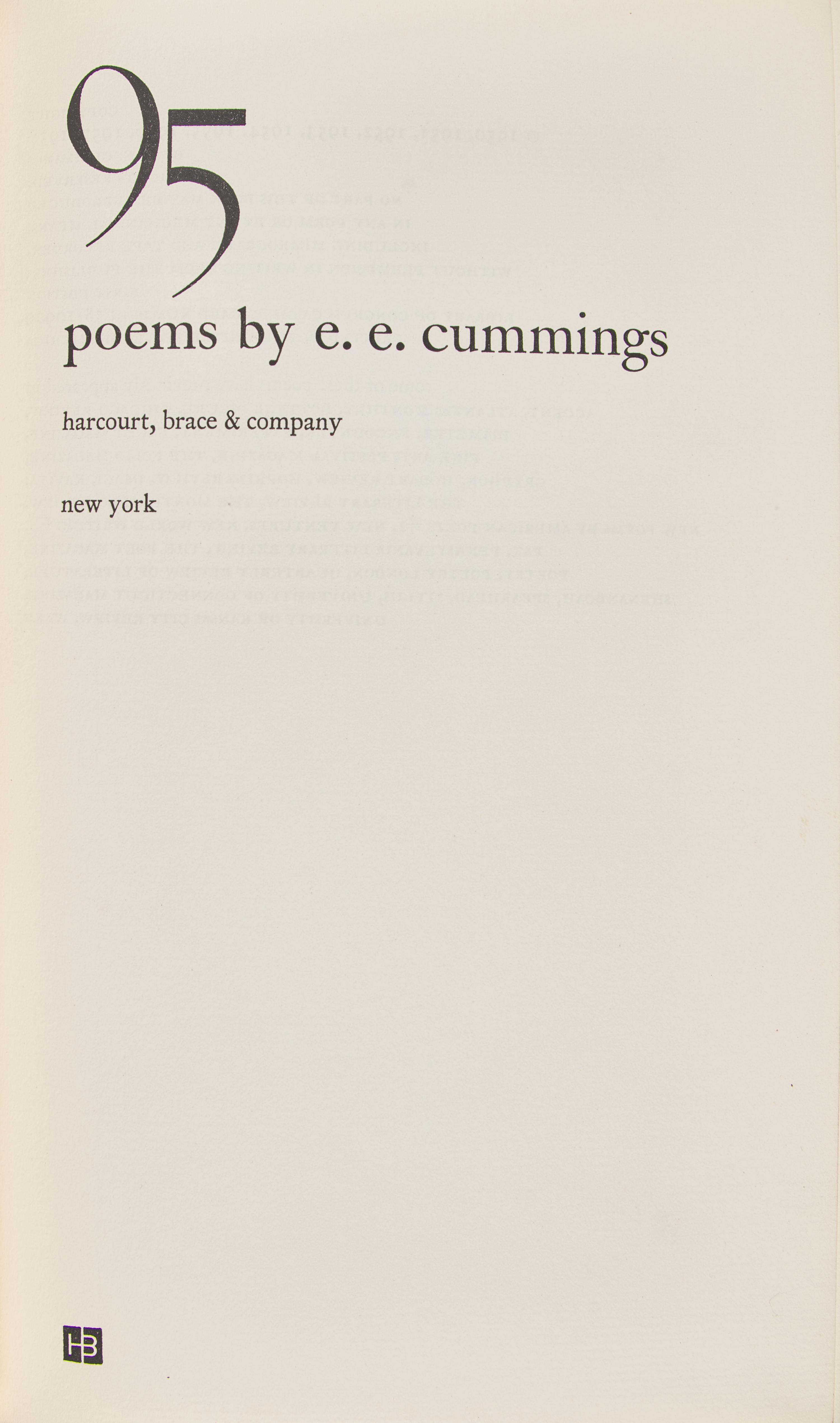 [Literature] cummings, e.e. 95 poems