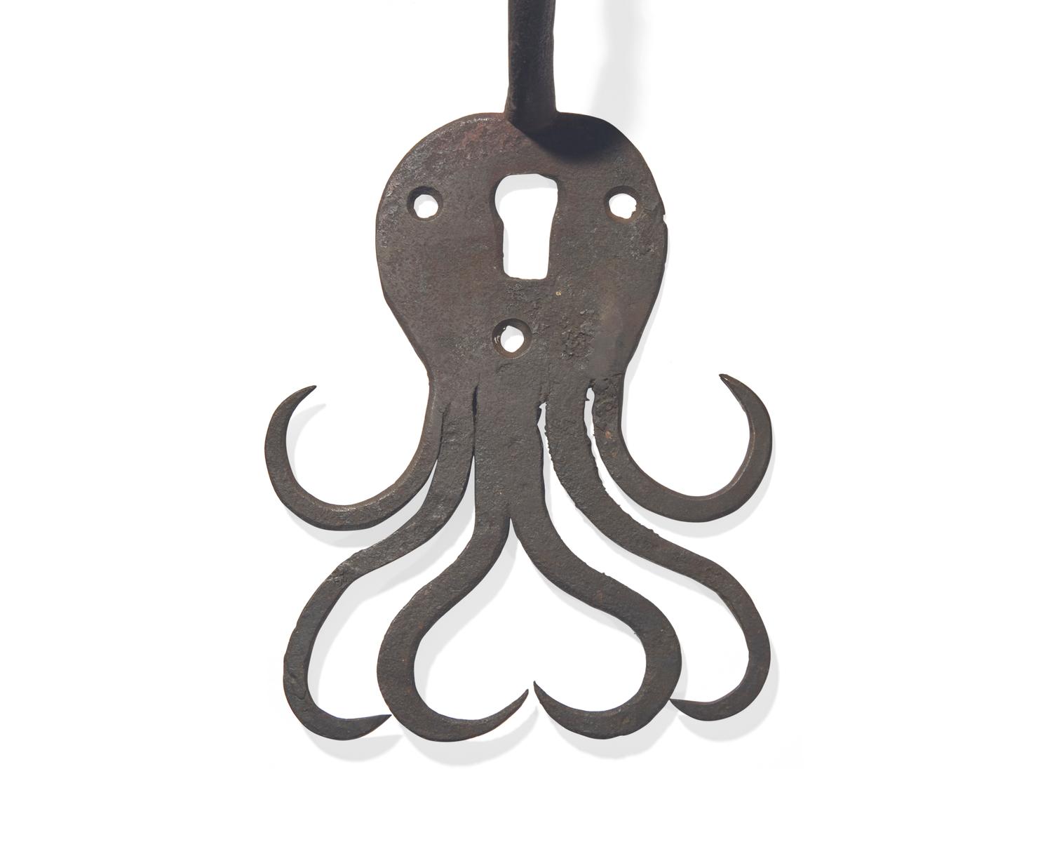 Two Wrought Iron Door Pulls, Pennsylvania, 18th / Early 19th Century