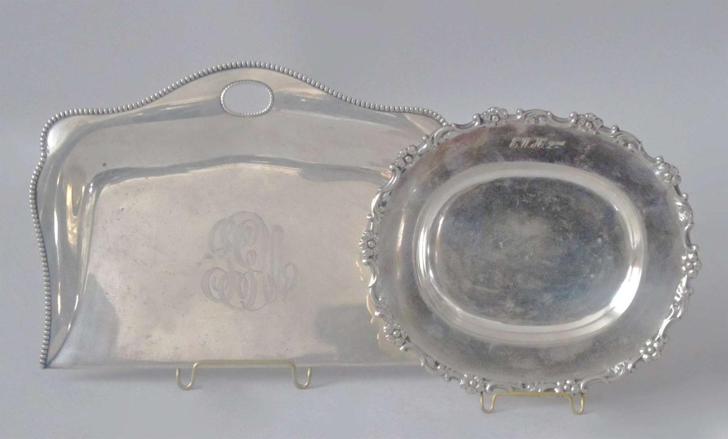Small sterling silver tray tiffany & co., new york, ny, late 19th/early 20th century