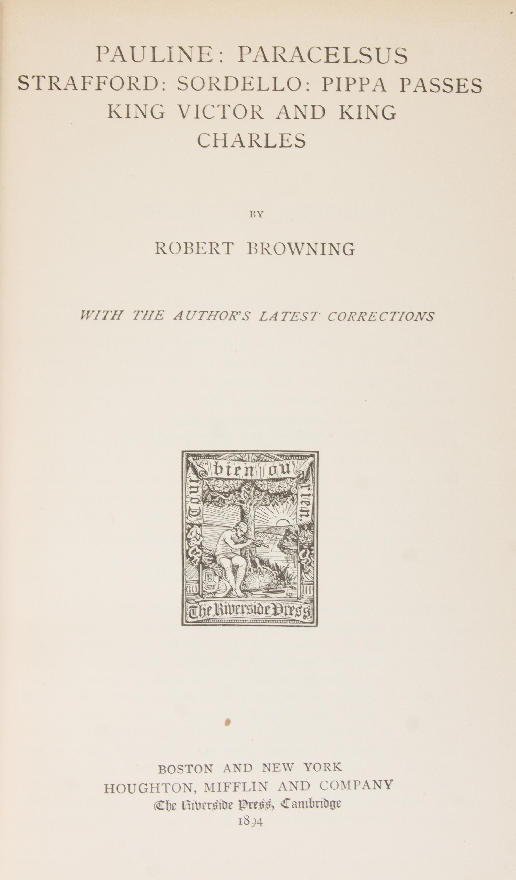 (BINDINGS) A collection of leather bound books, 18 vols. total.