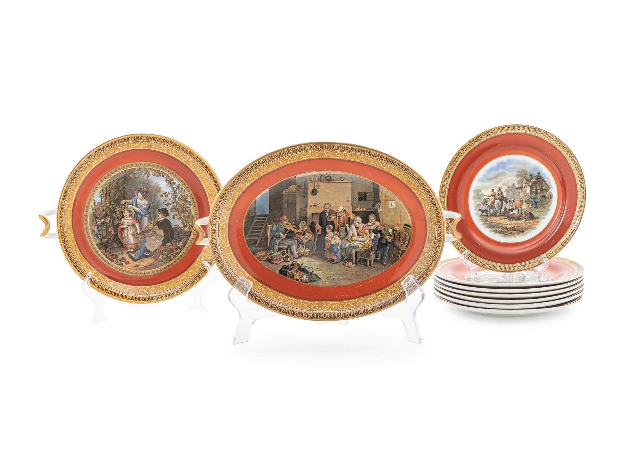 A Group of English Duke of Wellington Porcelain — C. 1860