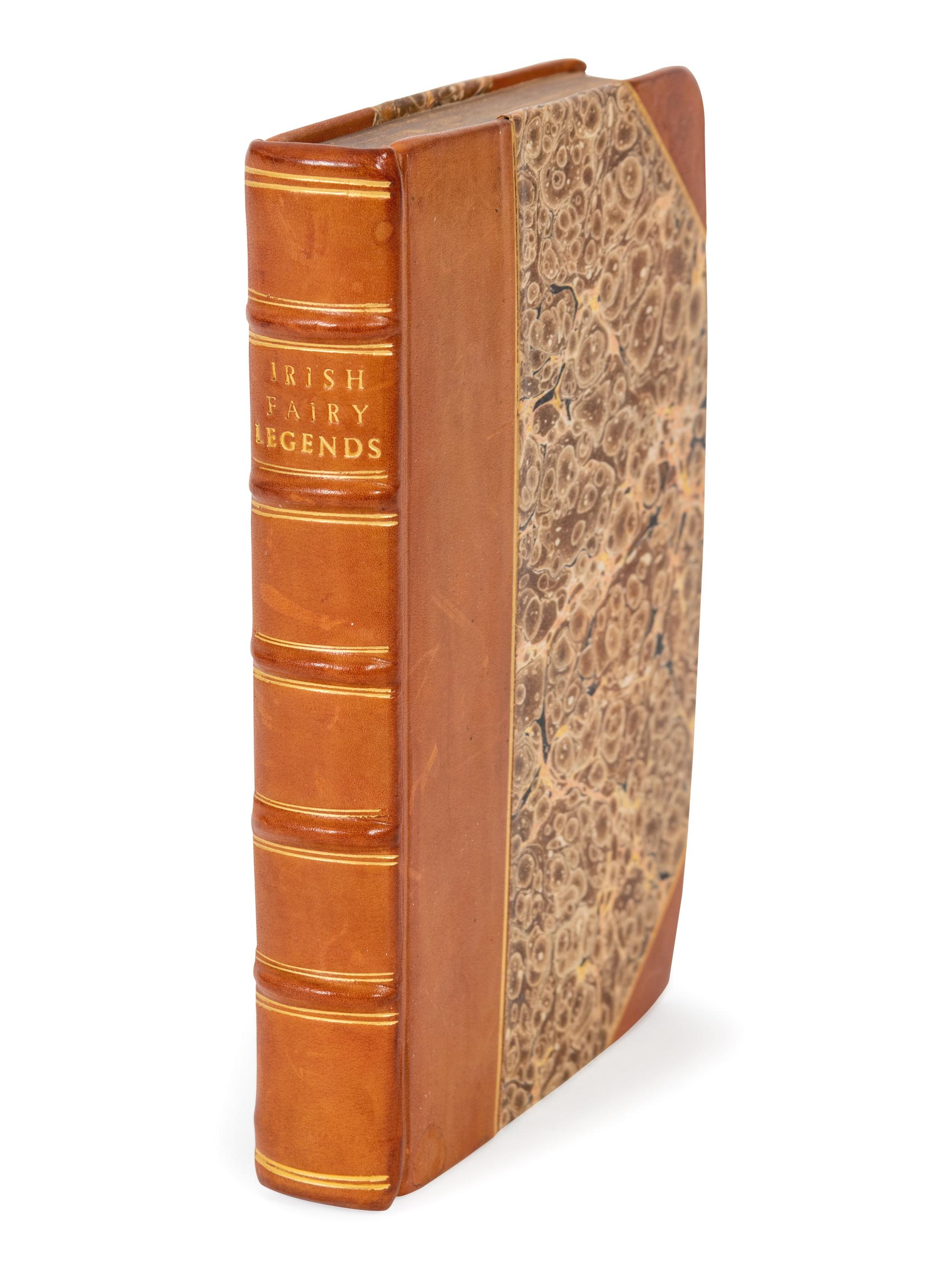 IRELAND, John Murray, London, 1834, Fairy Legends and Traditions of the South of Ireland, three-quarter calf with gilt tooling, raised bands.