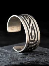 Silver Overlay Cuff Bracelet