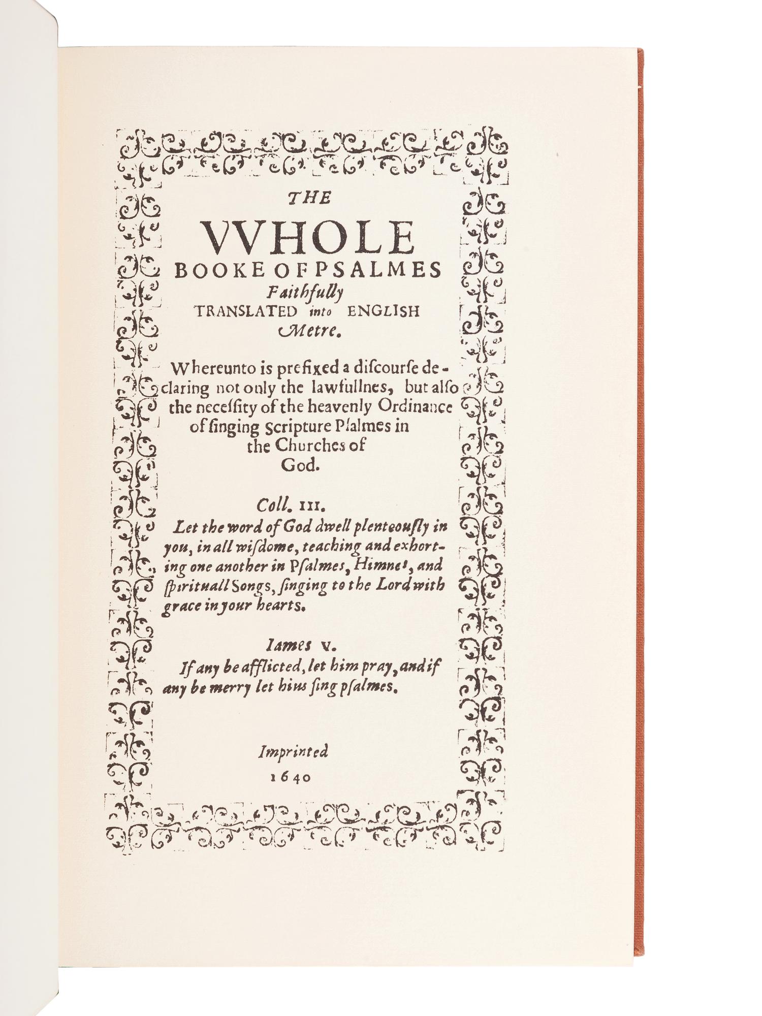 [BIBLES - FACSIMILES]. A group of 5 Bibles in facsimile, comprising: