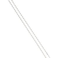 DIAMOND AND WHITE GOLD STATION NECKLACE