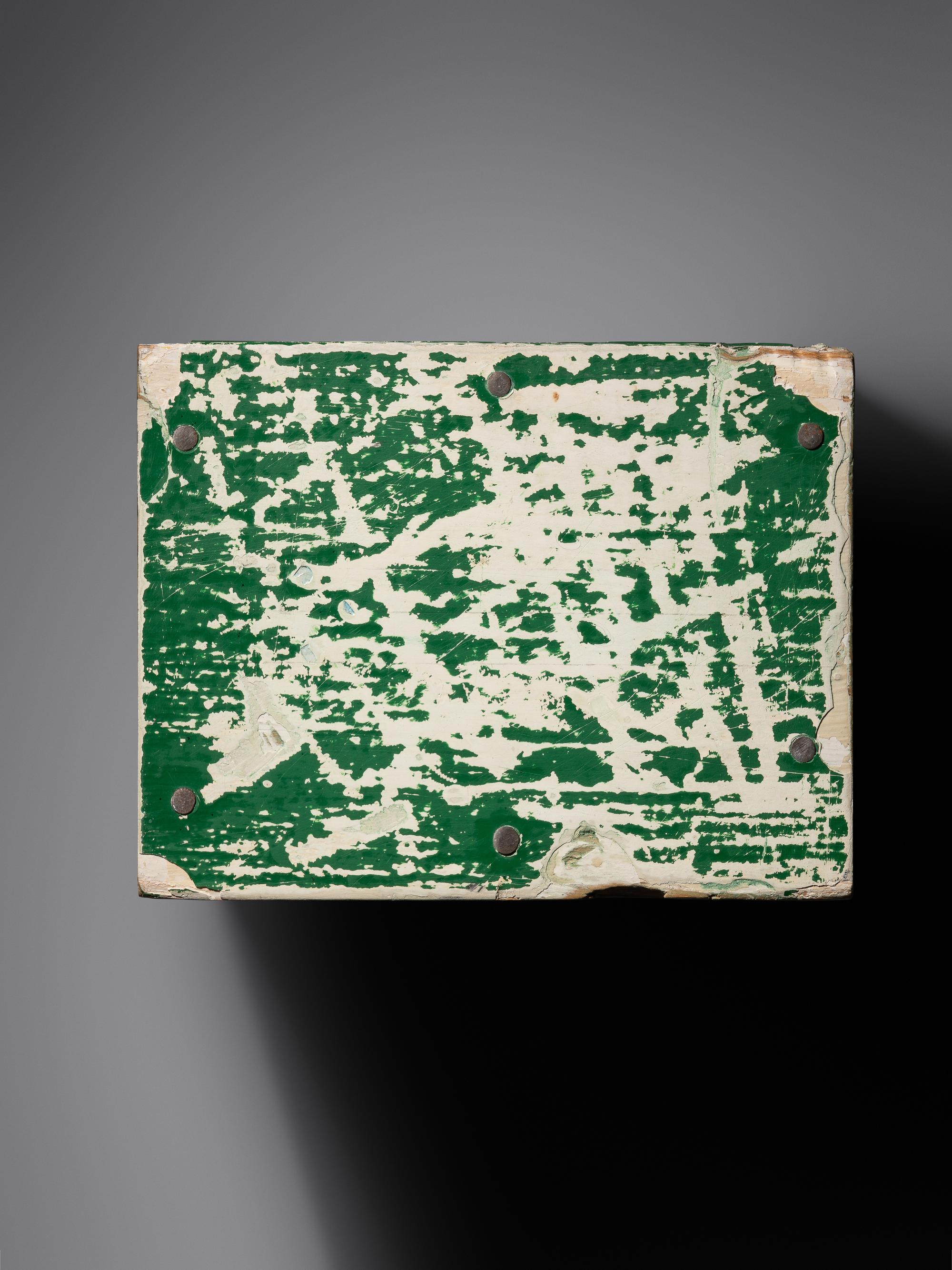 Green Painting with Drawing
