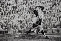 Walter Iooss Jr. (born 1943) Sandy Koufax pitches in game 7 of the World Series, Dodgers vs. Twins, Thursday, October 14th, 1965, Minneapolis