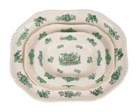 A Spode Green Basket Dinner Service
