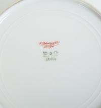 A Set of Six Coalport Panel Green Porcelain Plates — EARLY 20TH CENTURY