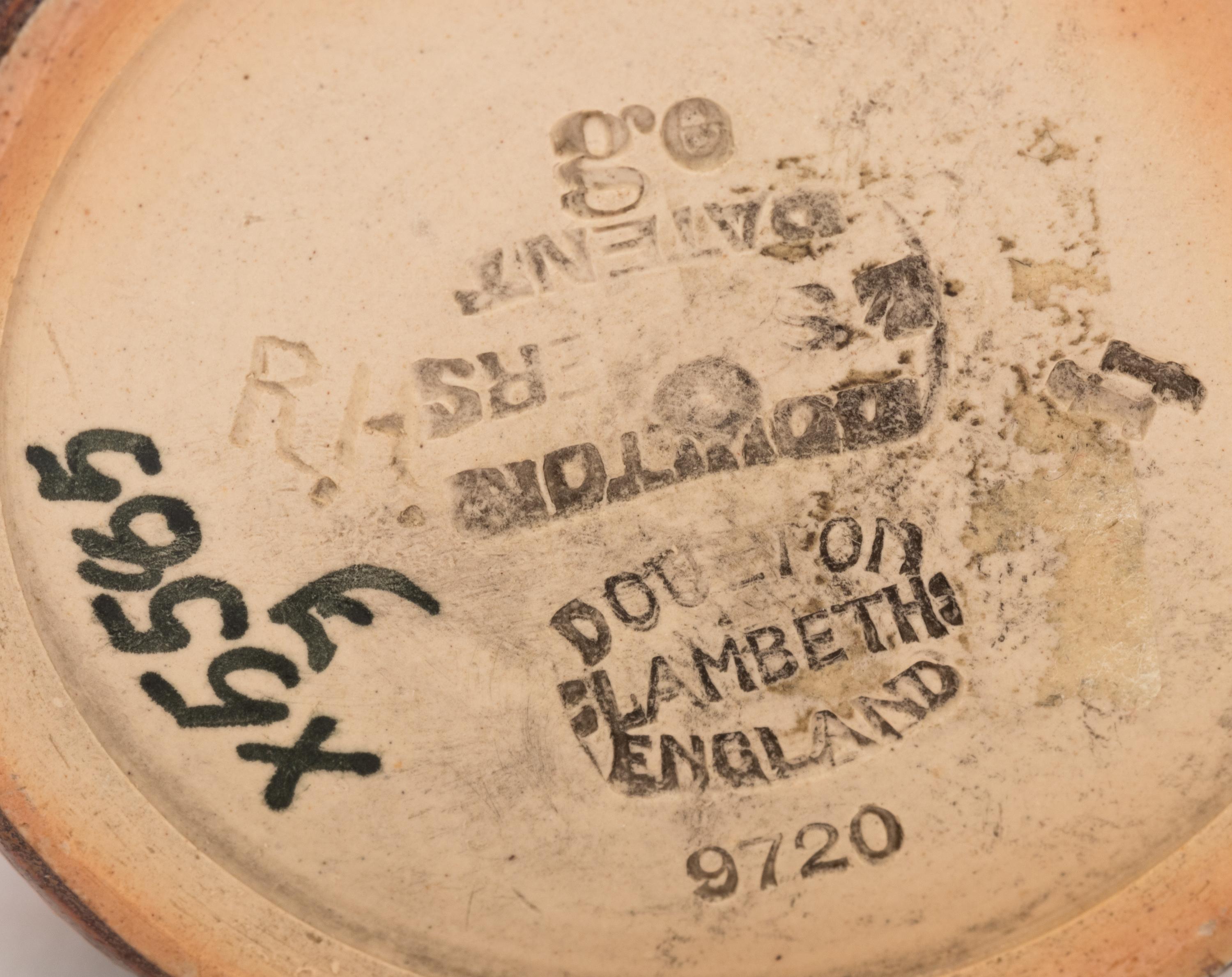 Eight Doulton Lambeth Stoneware Articles
