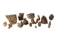 16 Egyptian Terracotta Figures