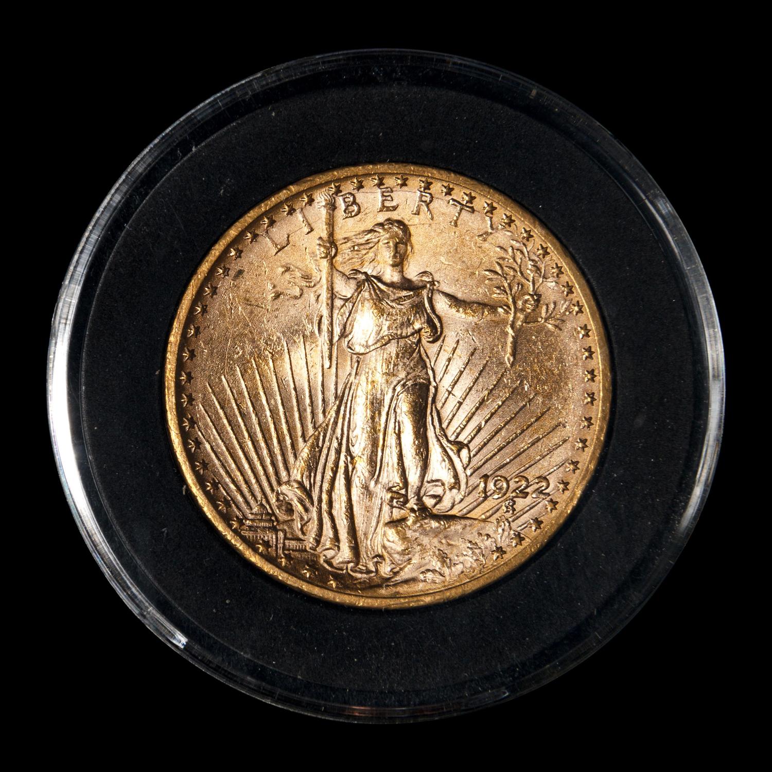A 1922 Saint Gaudens $20 Gold Coin