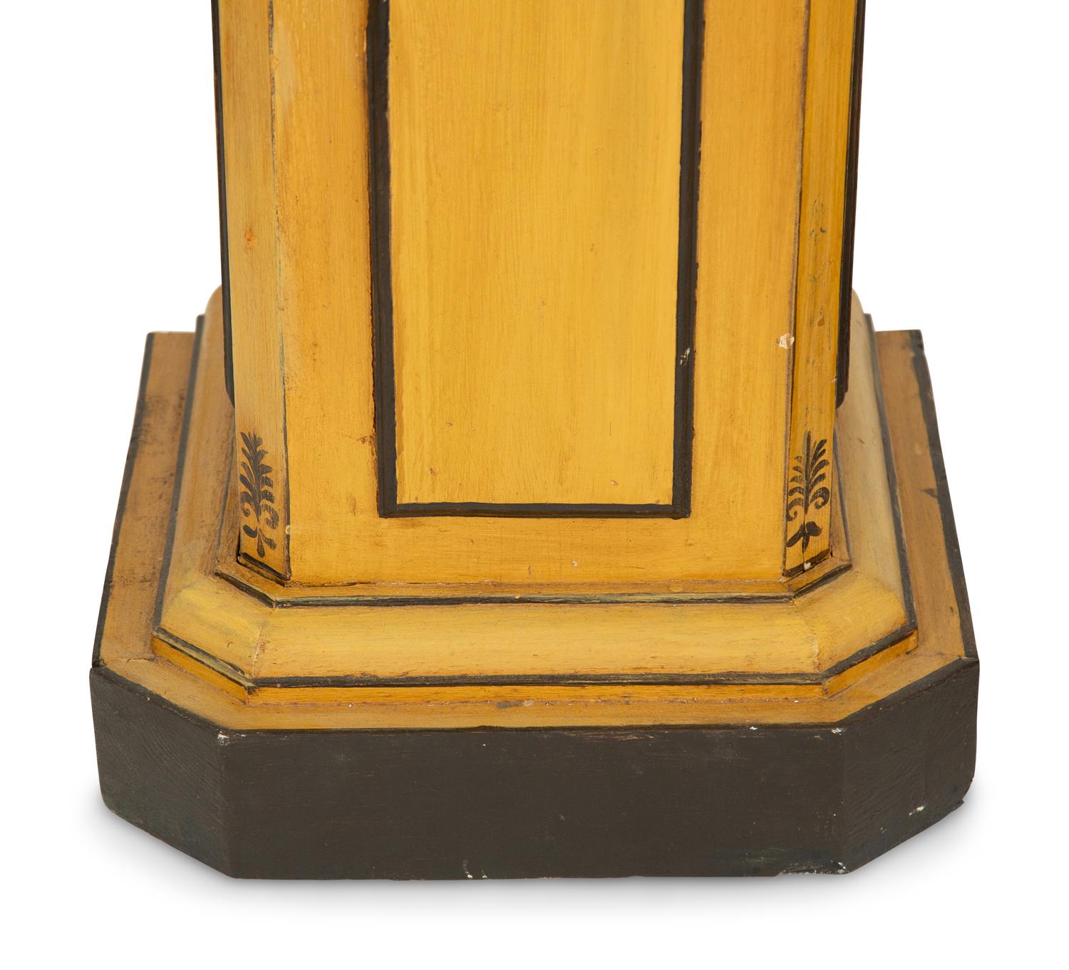 A Pair of Charles X Style Painted Pedestals