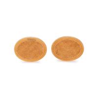 LARTER & SONS, YELLOW GOLD CUFFLINKS