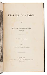 WELLSTED, James Raymond (1805-1842). Travels in Arabia. London: John Murray, 1838. FIRST EDITION.