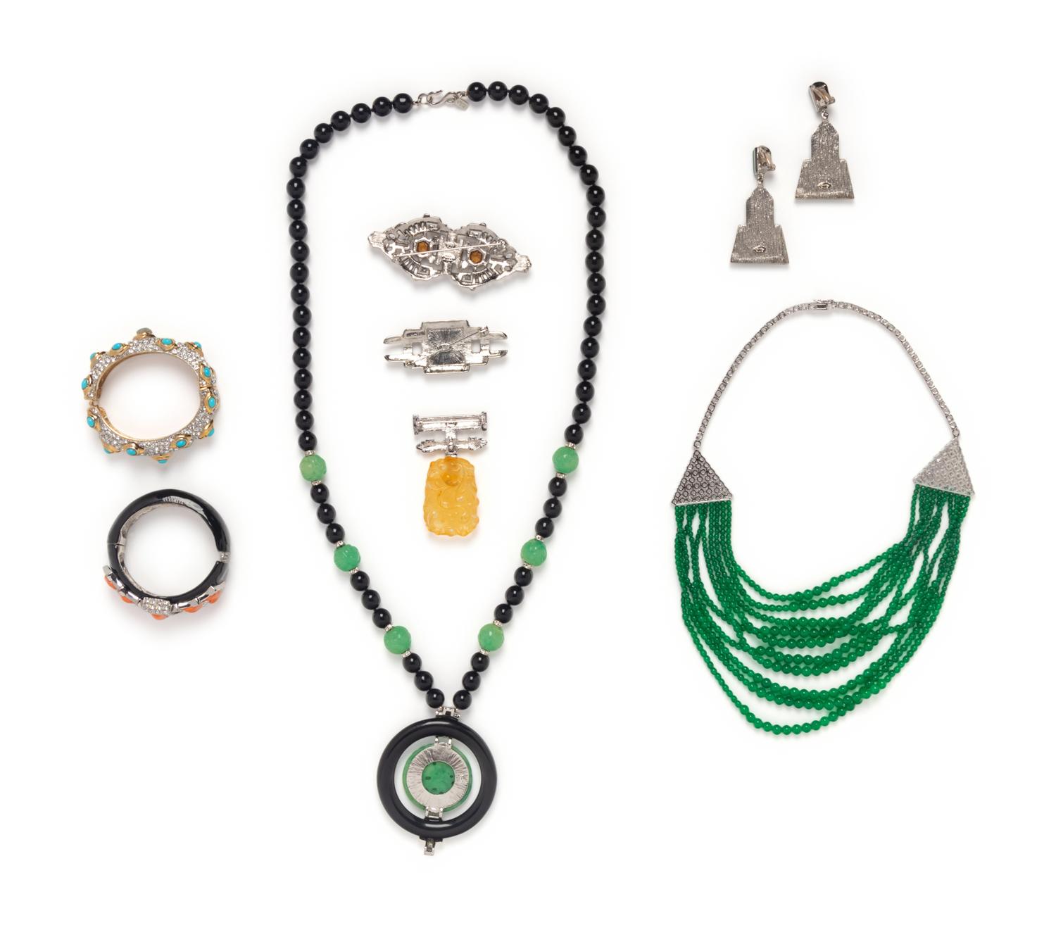 Eight Pieces of Kenneth Jay Lane Jewelry