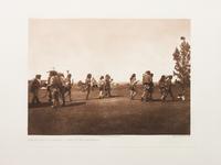 Edward Sheriff Curtis, (American, 1868-1952), three photogravuresShot in the Hand-Apsaroke Plate 133, Arikara Medicine Fraternity Plate