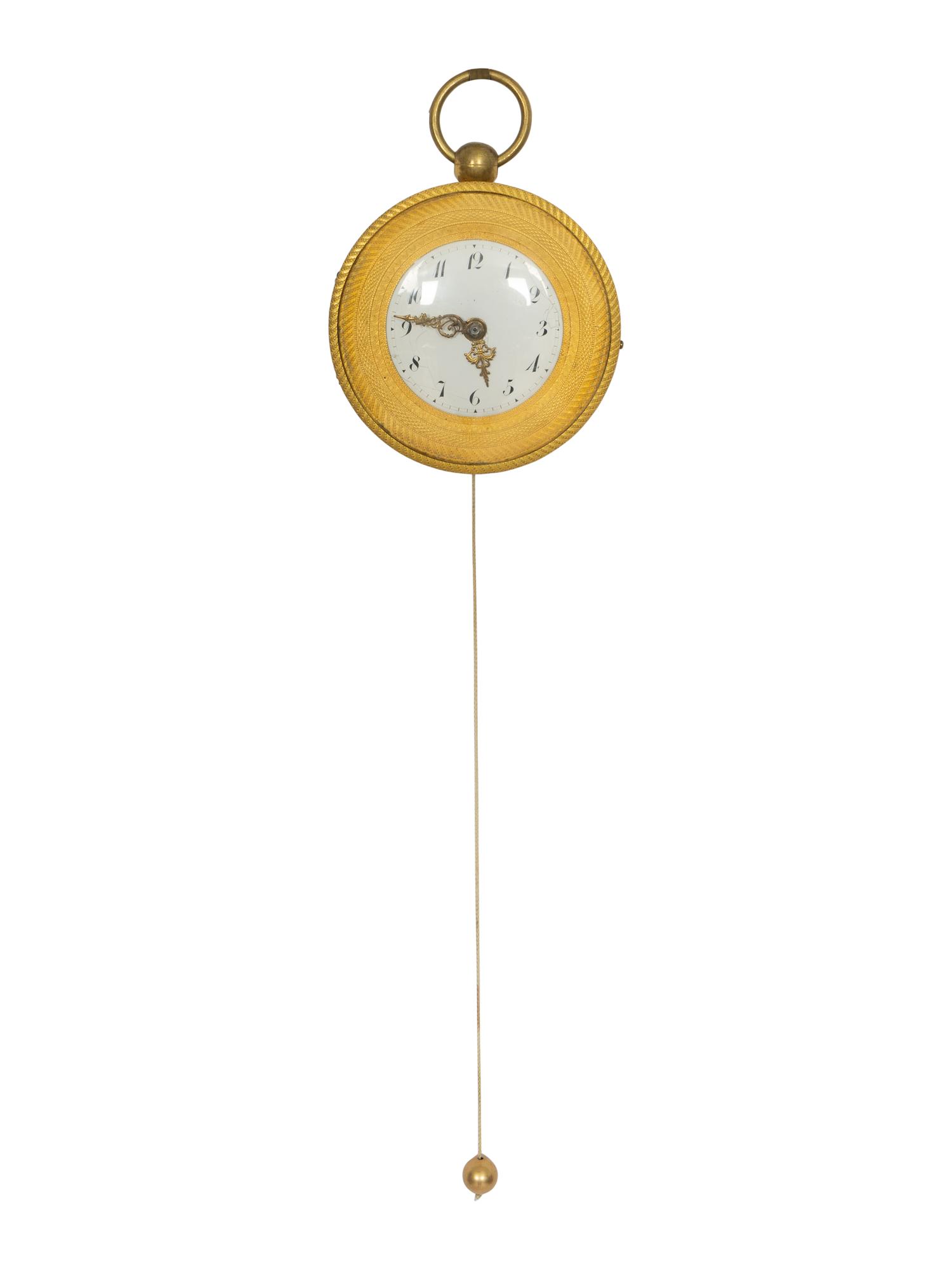 A French Gilt Bronze Repeater Wall Clock