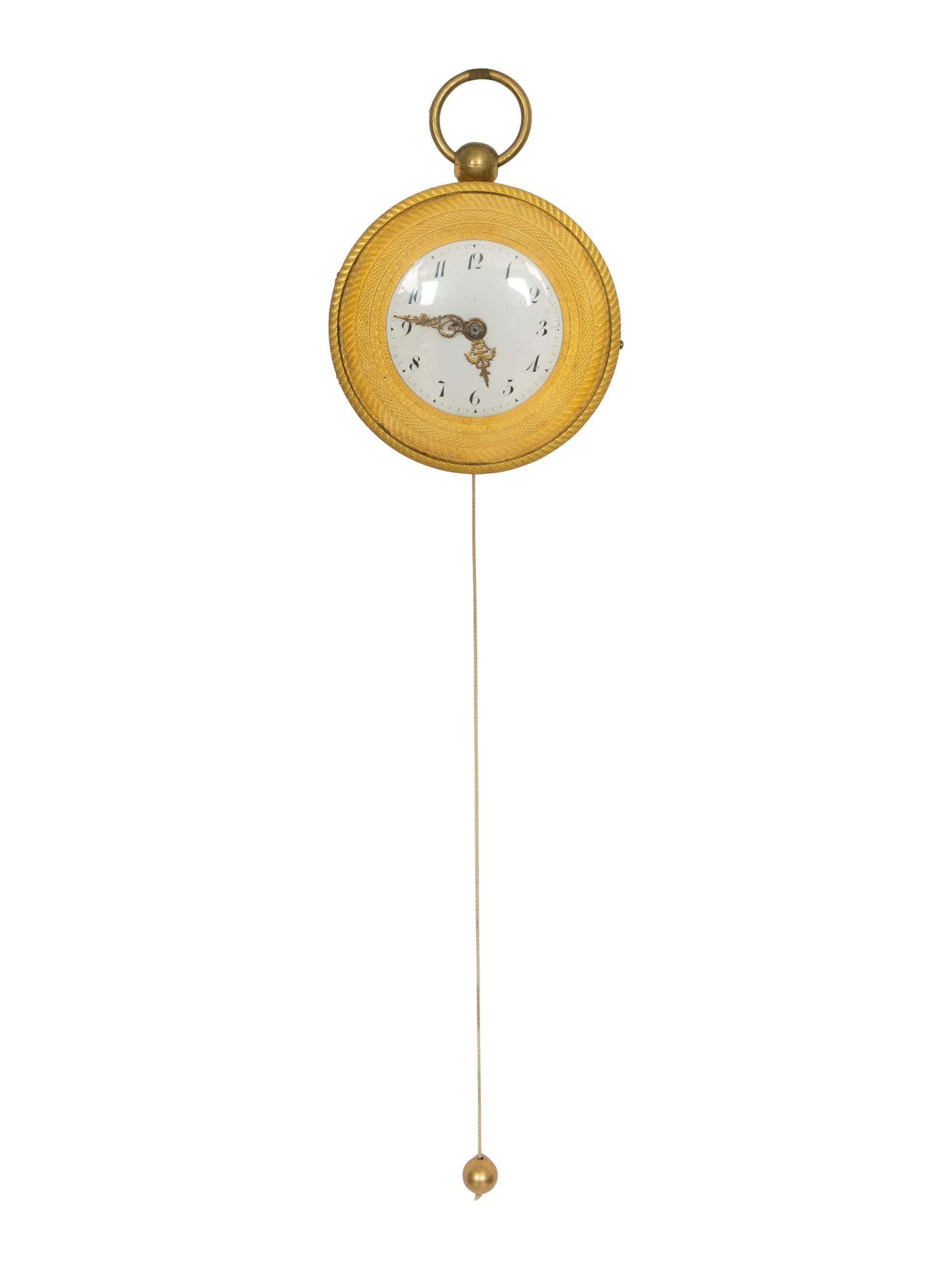 A French Gilt Bronze Repeater Wall Clock