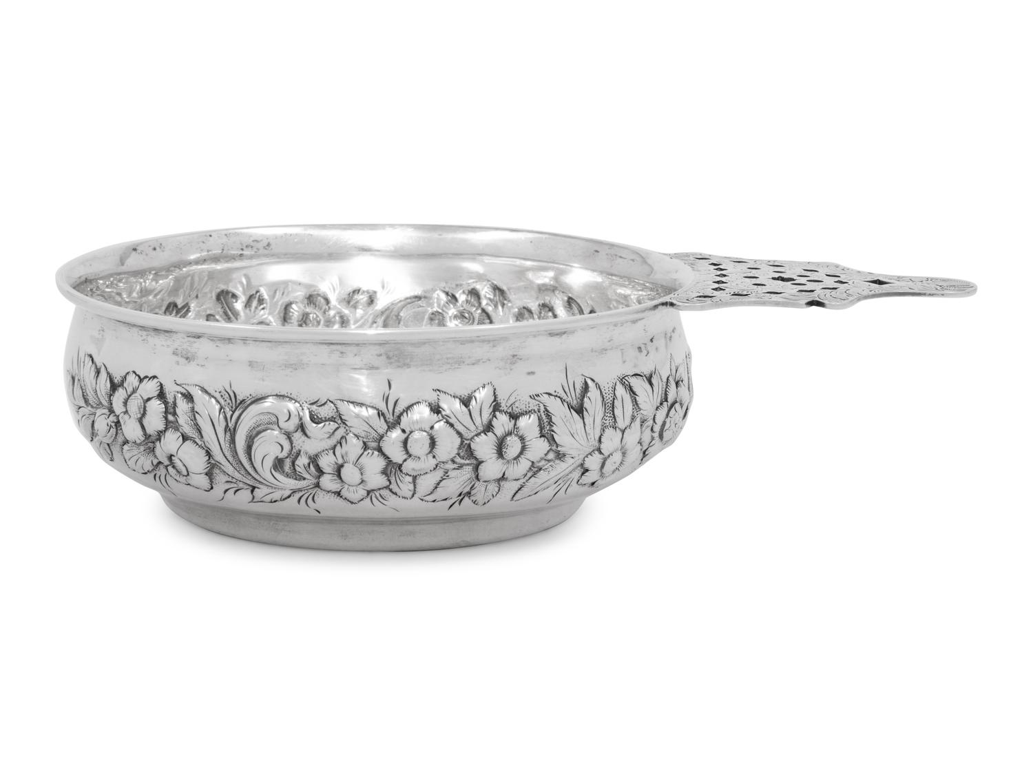 A Samuel Kirk Coin Silver Porringer