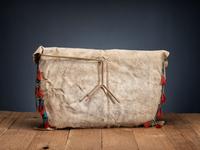 Sioux Beaded Buffalo Hide Possible Bags, Matched Pair