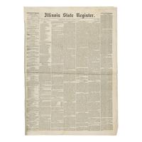 [Lincoln, Abraham] Lincoln's Famed "Spot Resolutions" in His Local Newspaper: Printing of a Rebuke to the First Major Speech Given by Him as an Illinois Congressman in the House of Representatives