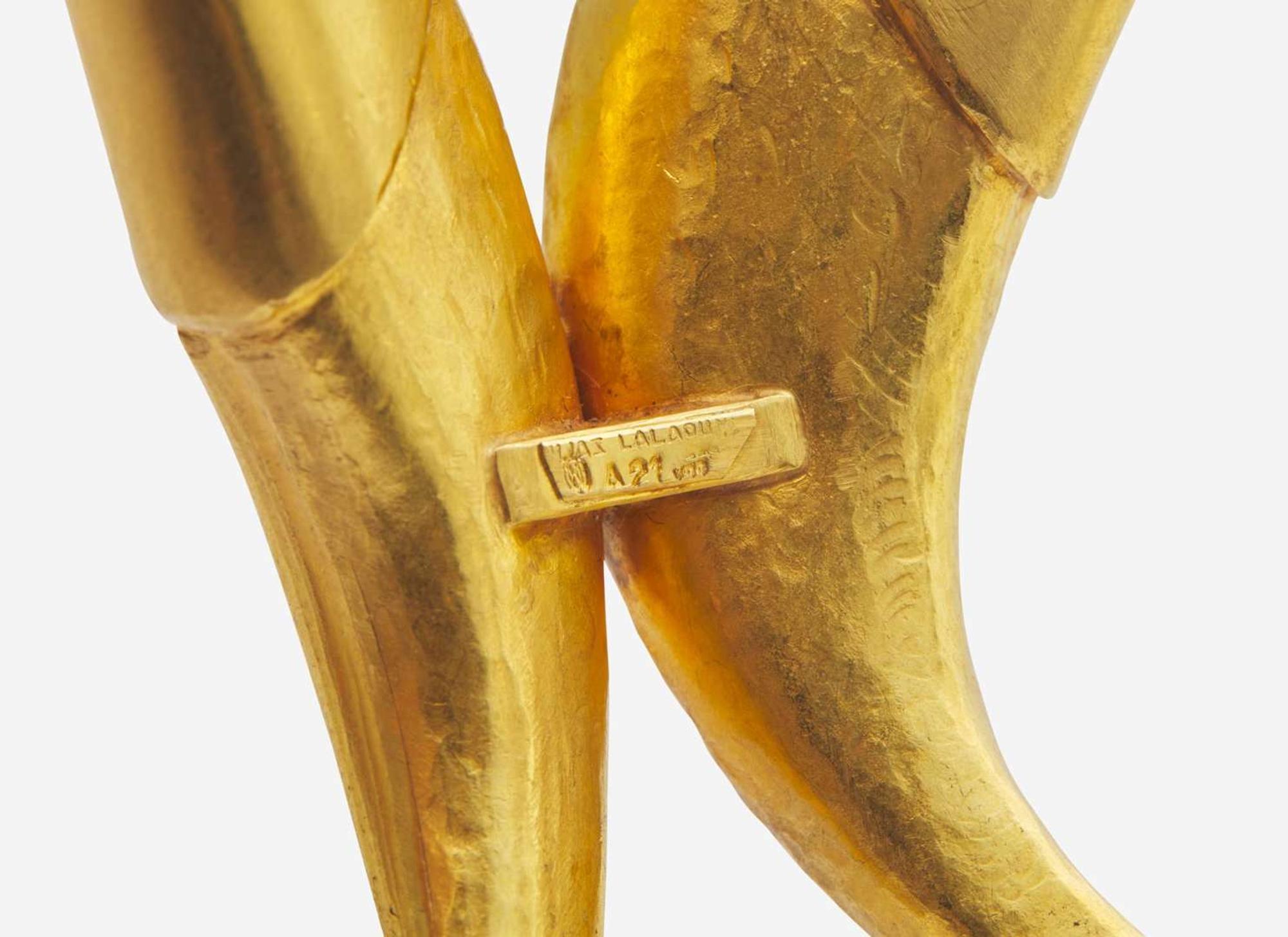 An Ilias Lalaounis 21K Yellow Gold Claw Collar