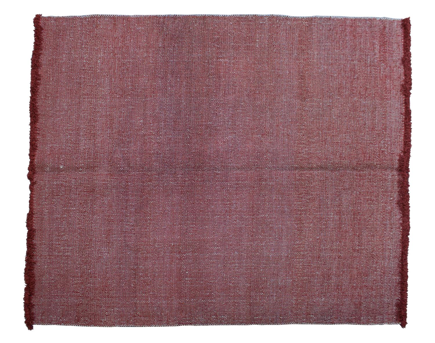 A Chenille Cotton and Sisal Woven Rug 111 x 94 inches. — 20TH CENTURY