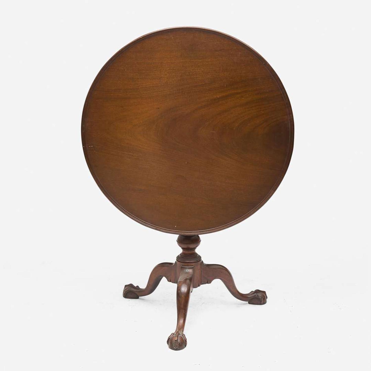 A Chippendale carved mahogany tilt-top tea table Philadelphia, PA, circa 1770