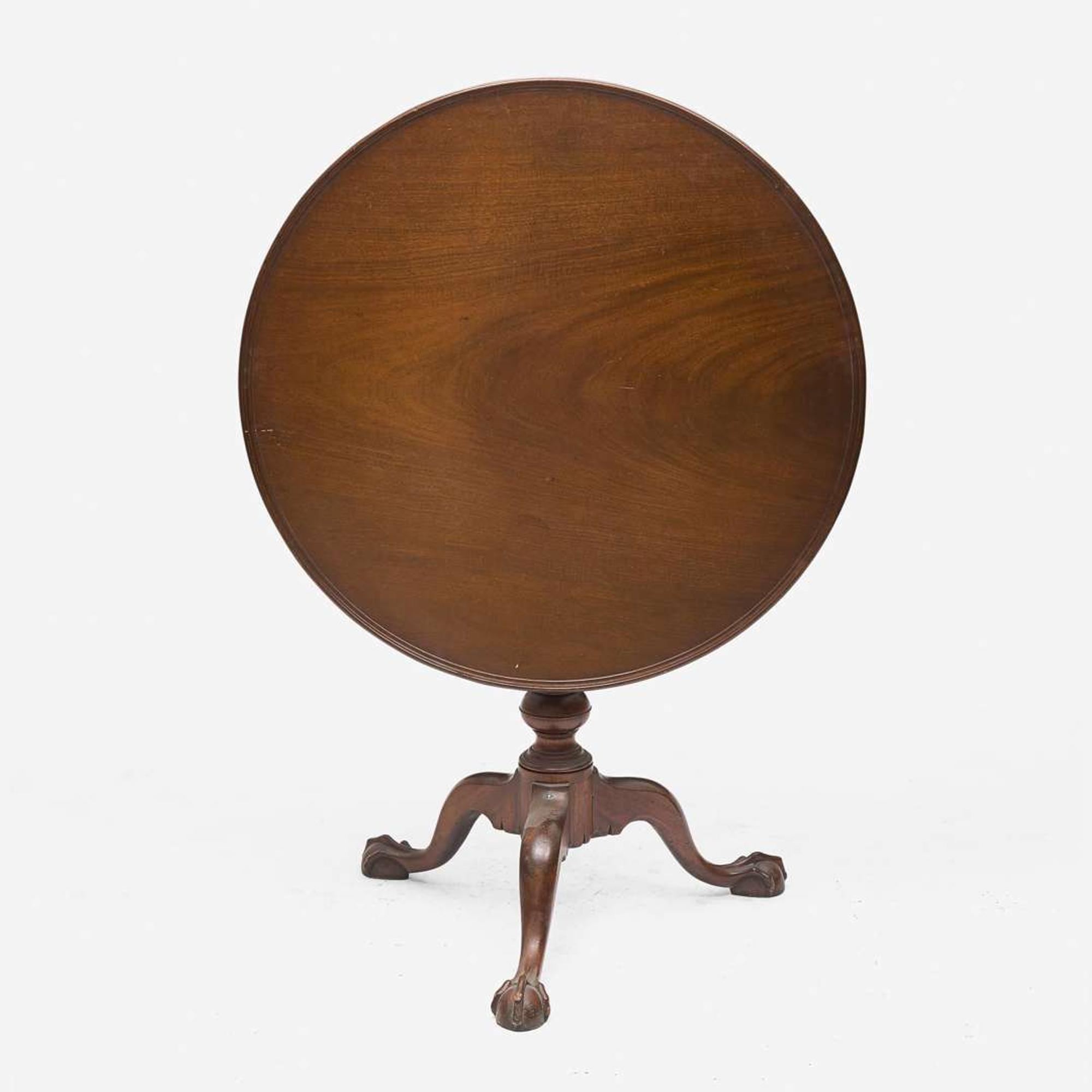 A Chippendale carved mahogany tilt-top tea table Philadelphia, PA, circa 1770