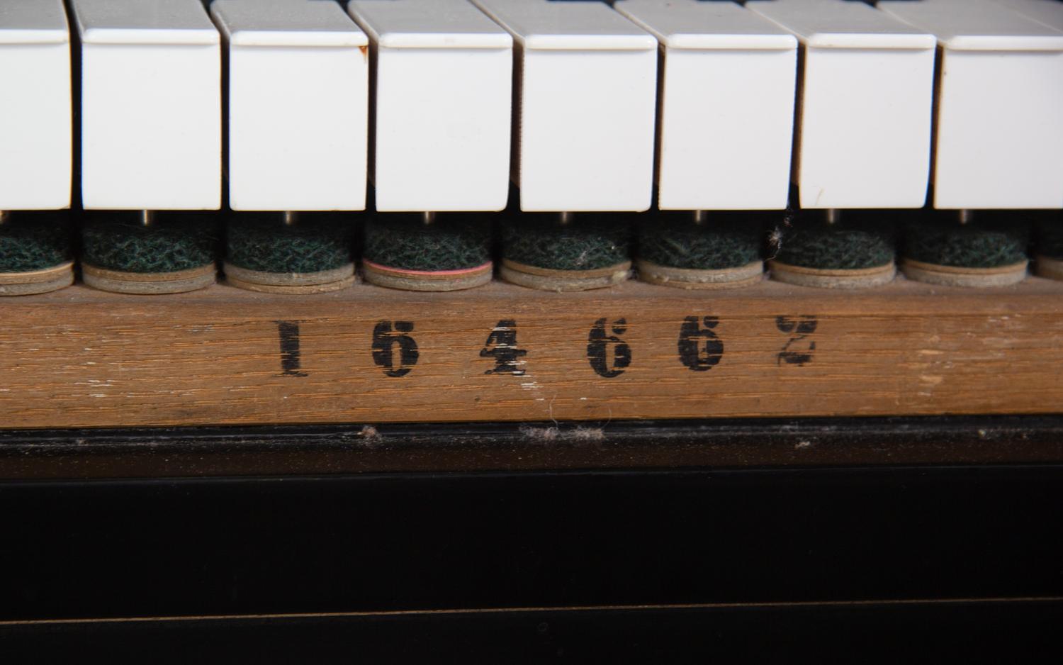 A Steinway and Sons Black Lacquered Model O Piano