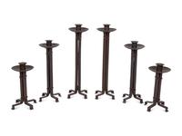 A Set of Six Candlesticks