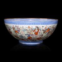 A Chinese Famille Rose 'Hundred Boys' Eggshell Porcelain Bowl, 20th Century — 近代 粉彩百子圖蛋殼瓷碗
