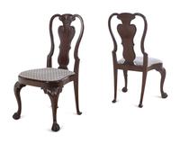 A Set of Twelve George II Style Mahogany Dining Chairs