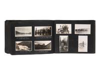 [NATIVE AMERICANS] -- [WESTERN AMERICANA & CANADA]. Album containing photographs of Native American subjects and scenic views of the Western United States and Canada. Ca 1910s.