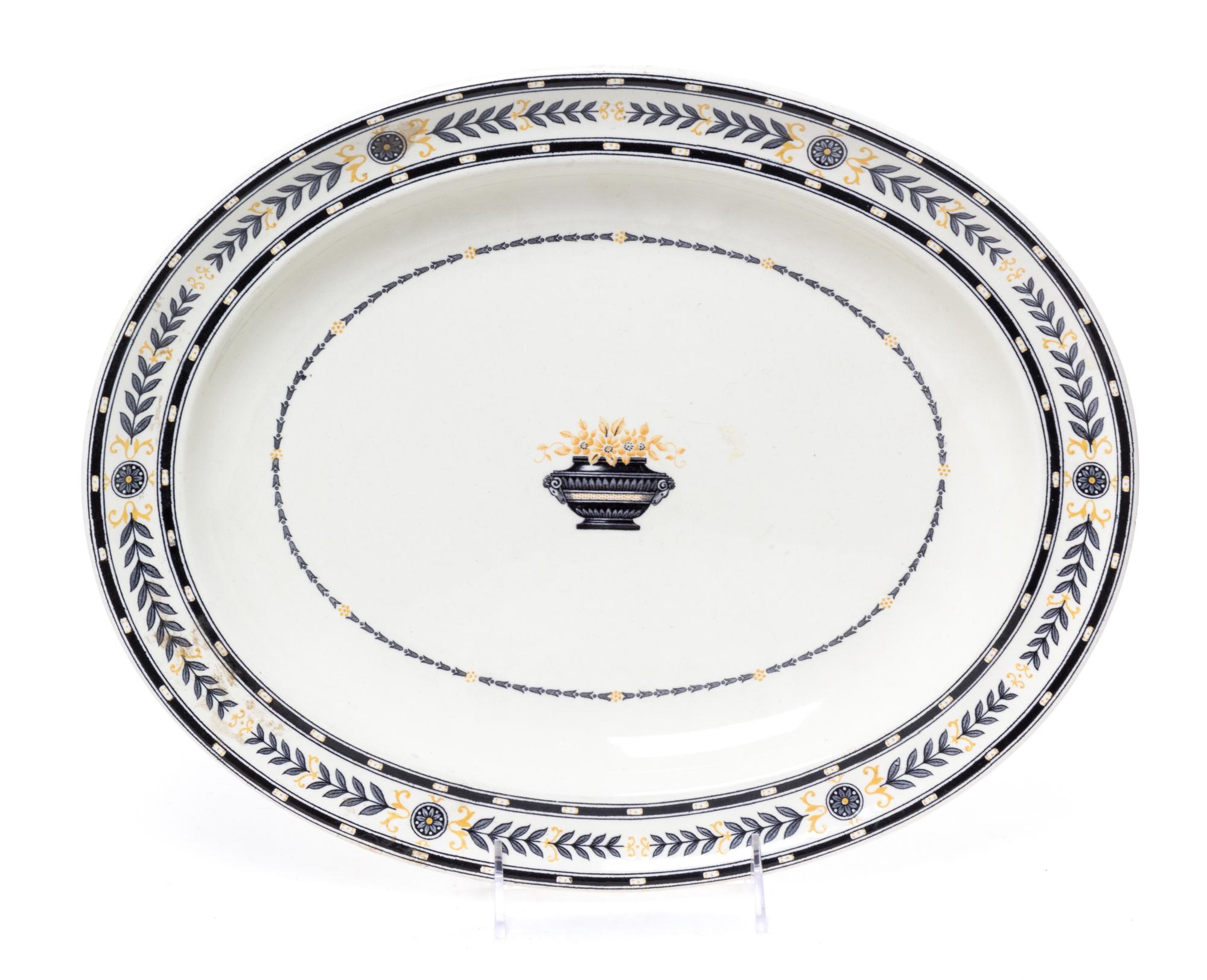 A Wedgwood Stoneware Platter Width 14 5/8 inches.